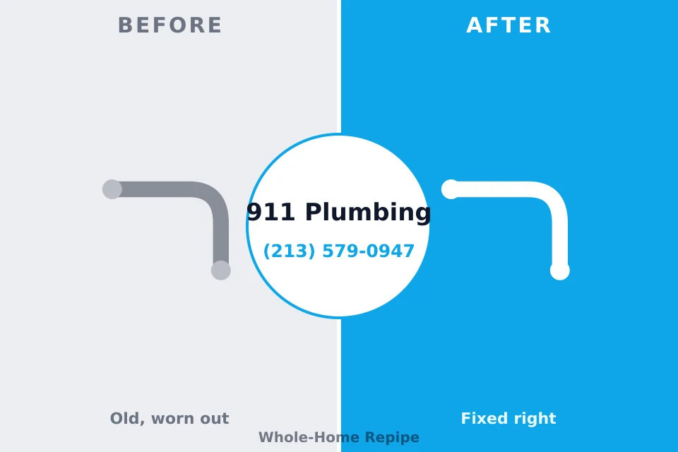 Before and after: plumbing company Columbus, NC